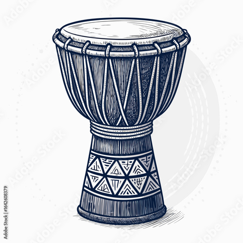 Awe-inspiring Create Bold Stroke African Djembe with Rope Tun Designer Choice Collection Vibrant Dynamic Energy Ideal for Advertising Campaign Materials Corporate Communication Asset Premium Creative 