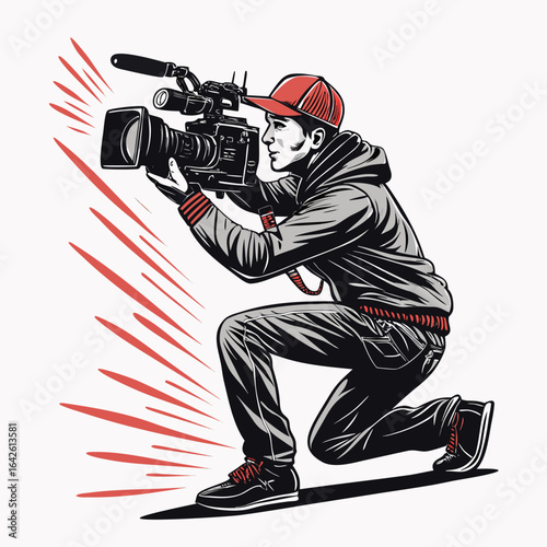 Remarkable Create Bold Stroke Filmmaker Operating Polished Creative Content Artistic Creative Vision Great for Content Marketing Strategy Social Media Ready Visual Content Creative Asset