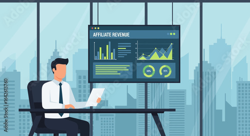 Strategic business review focused on affiliate revenue analysis and insights