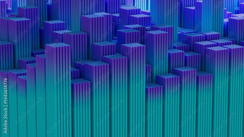 © Marcos Osorio/Stocksy - Colorful abstract cityscape with geometric shapes © Marcos Osorio/Stocksy - Colorful abstract cityscape with geometric shapes