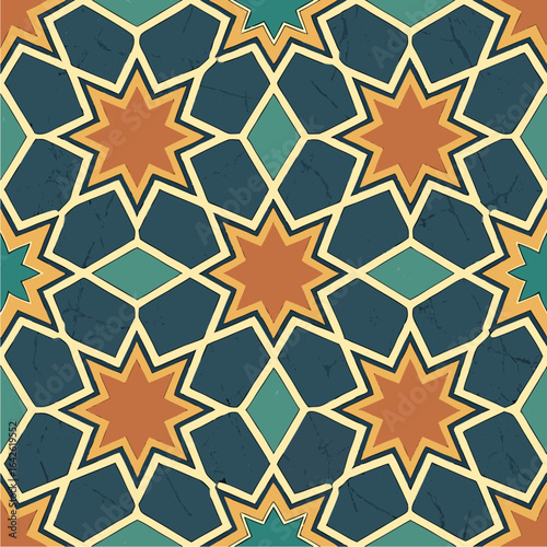Moroccan zellige geometric 