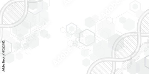 DNA molecules for scientific and technological background. Vector illustration.