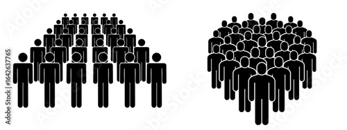 Group of People Icons Vector Design for Community, Teamwork, and Social Interaction