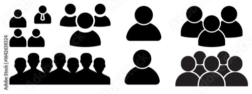 Members Icon Vector Design for Team, Community, and Group Representation