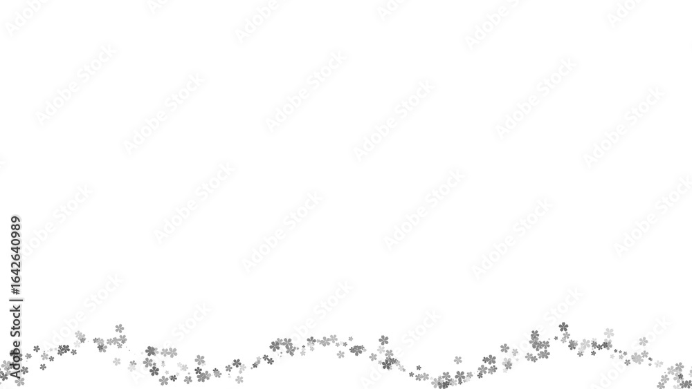 Obraz premium Abstract floral background, flowers pattern frame border transparent background element