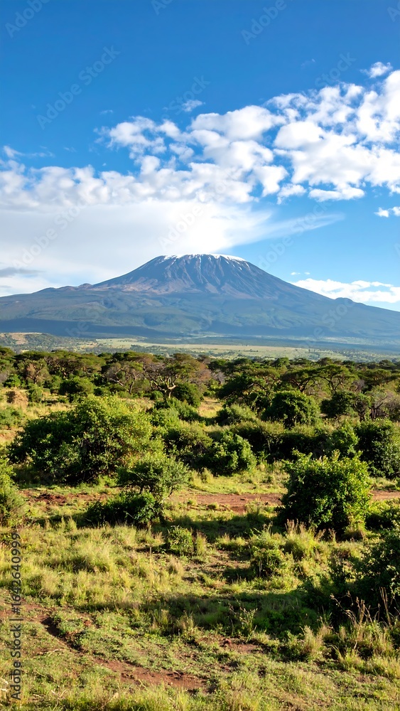Fototapeta premium Volcanic mountain landscape