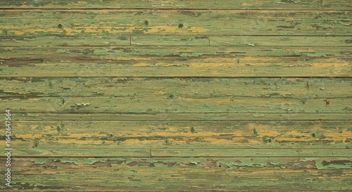 Wallpaper Mural Weathered Green Painted Wood Planks Texture Background. Torontodigital.ca