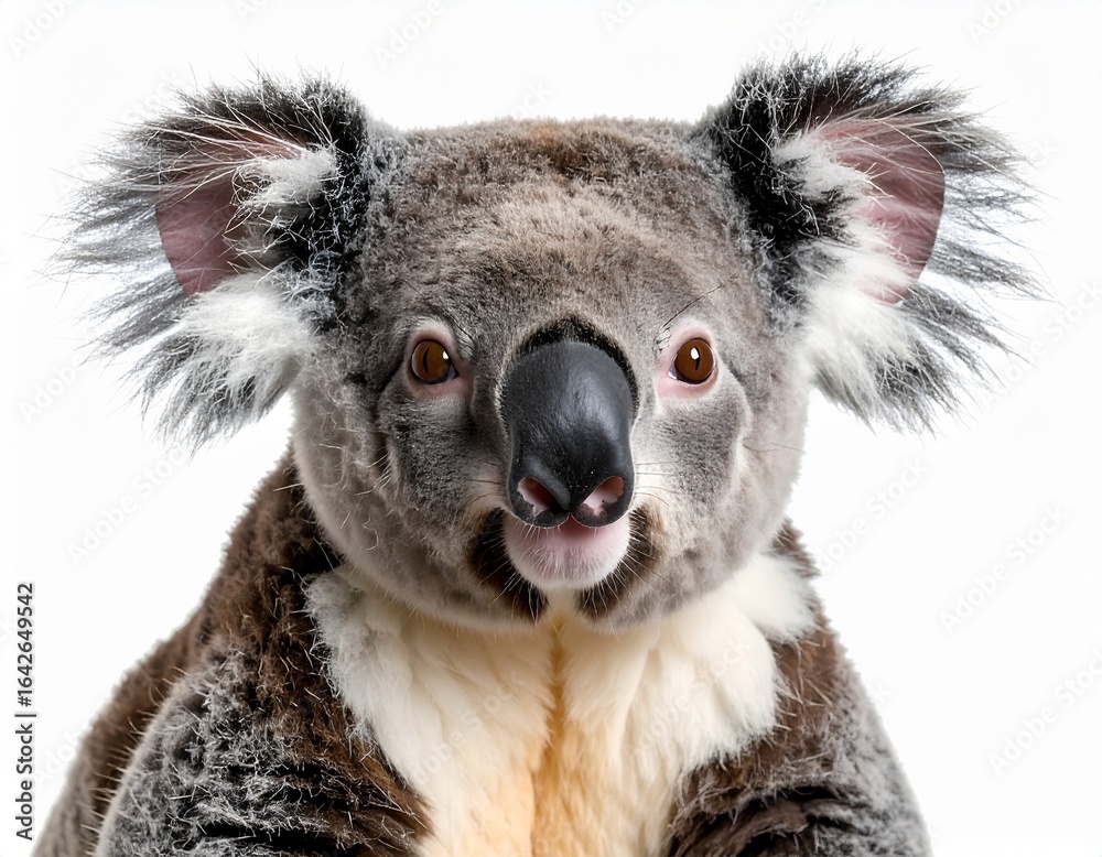 Naklejka premium koala on white background