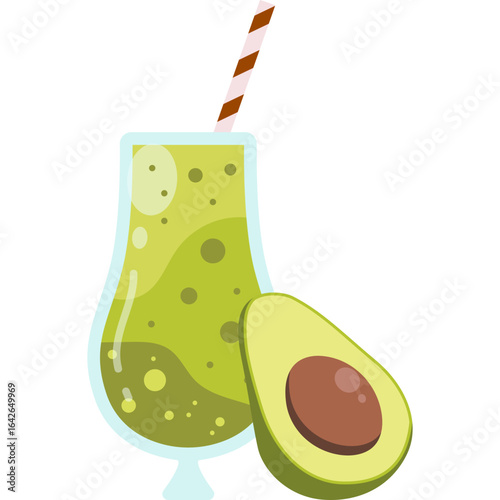 Fresh Fruit Juice Illustration