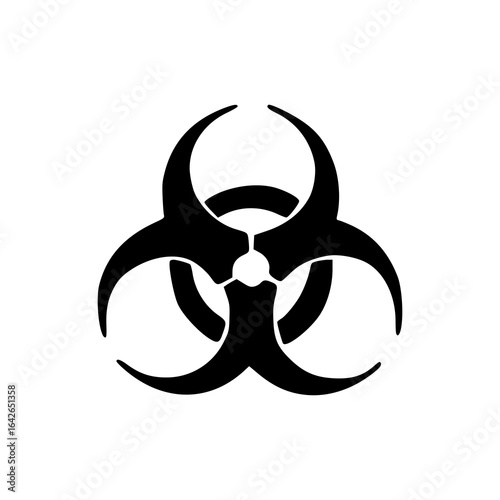 biohazard symbol vector icon