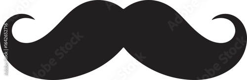 men mustache silhouette vector isolated