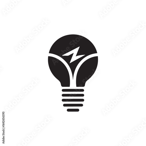 minimalist lamp logo with white background