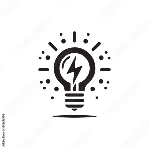minimalist lamp logo with white background