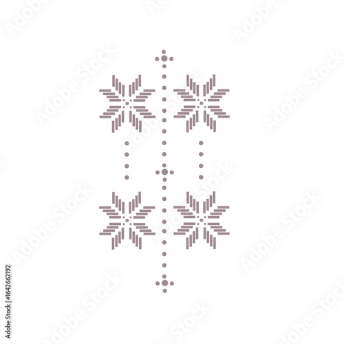 pattern ethnic Kalimantan on white background