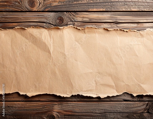 old paper on wood