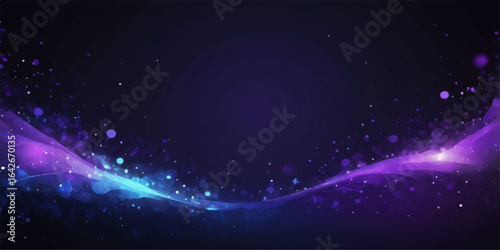 Abstract starfield background with a bright nebula in the dark cosmos