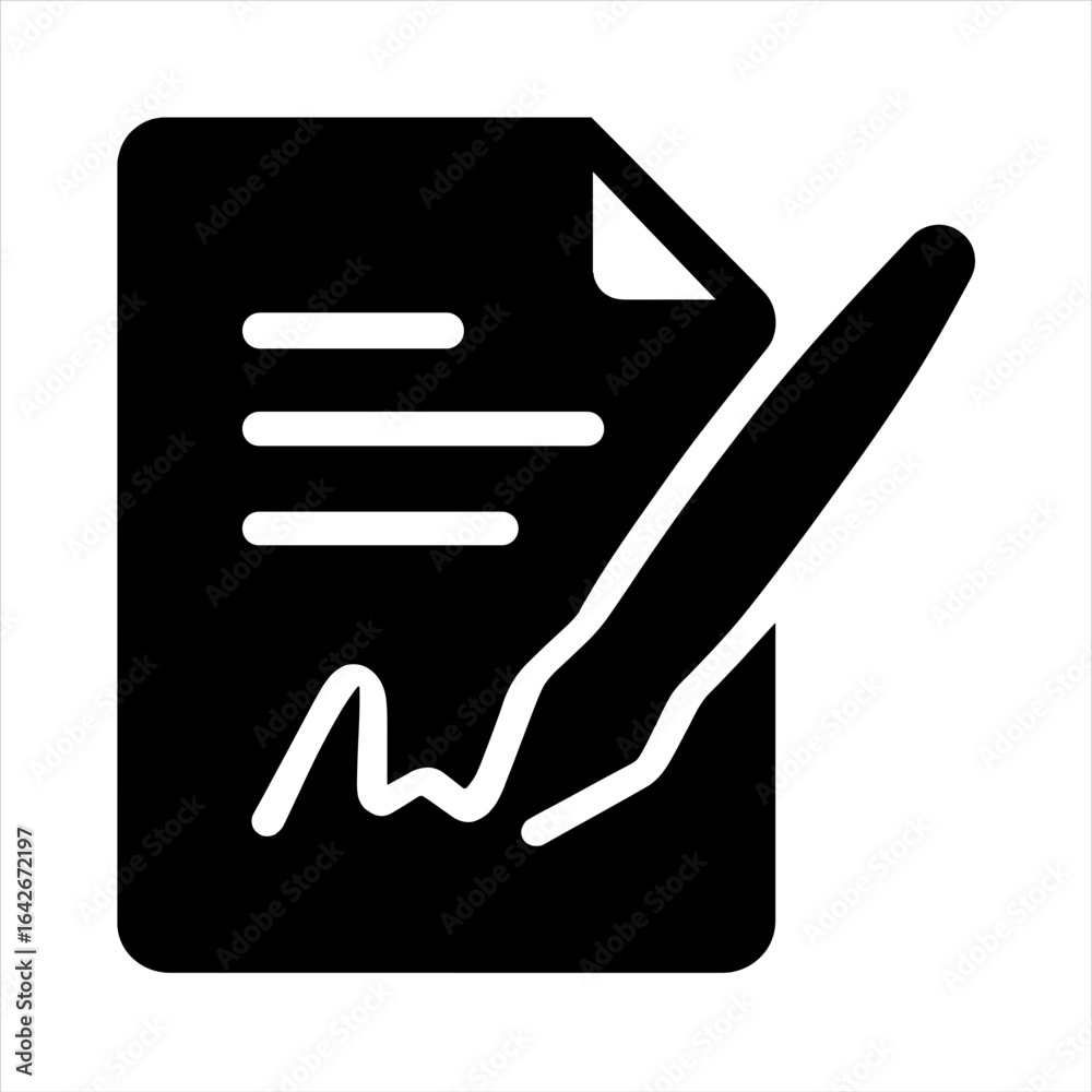 Obraz premium Signature icon