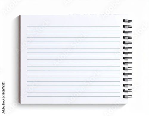 blank spiral notebook
