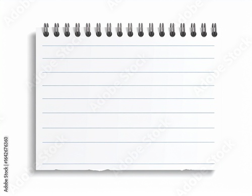 blank spiral notebook