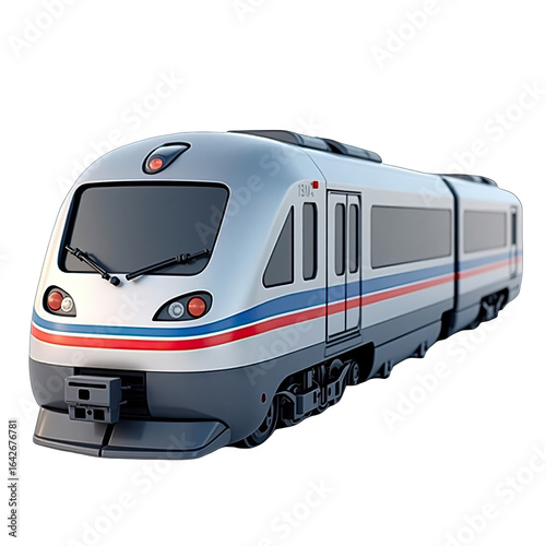 Modern passenger train illustration.