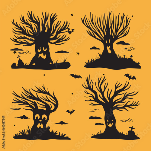set of funny animals vector