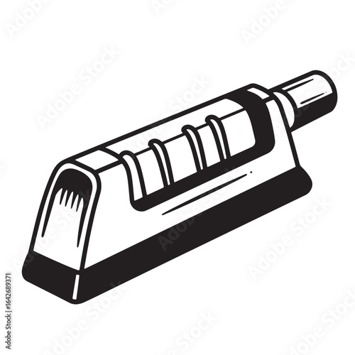 Artistic black and white vector illustration of a modern transportation train design