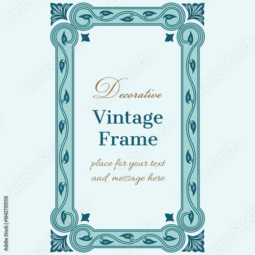 Beautiful décor floral Broder vector illustration