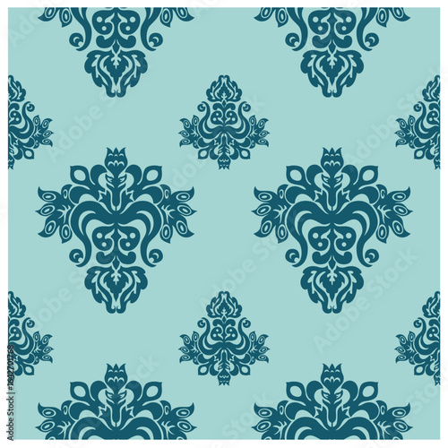 Beautiful décor floral Broder vector illustration