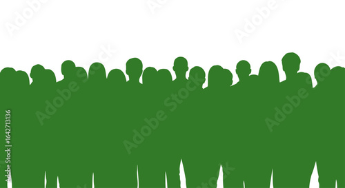 anonymous crowd illustrating unity diversity and collective action