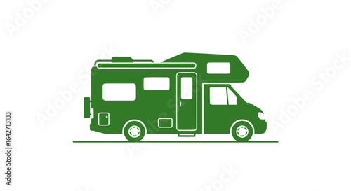 campervan silhouette perfect for travel and adventure logos