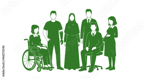 diverse group representing inclusion and healthcare accessibility