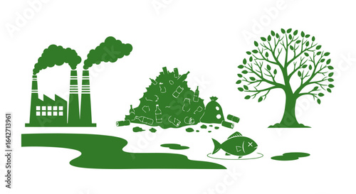 environmental pollution factory emissions threaten ecosystem health