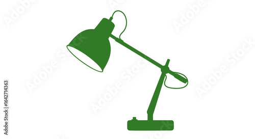 green desk lamp icon simple elegant illumination for modern designs