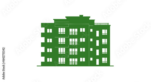 modern apartment building elevation architectural design blueprint
