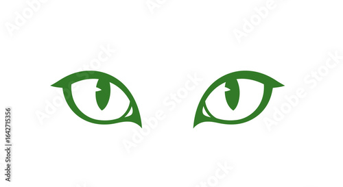 mysterious green cat eyes perfect for halloween mystical designs