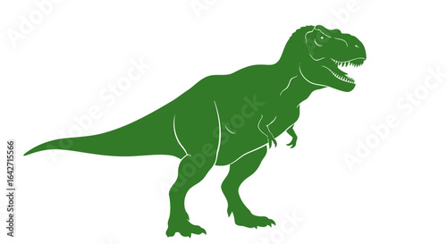 powerful trex silhouette prehistoric predator for design projects