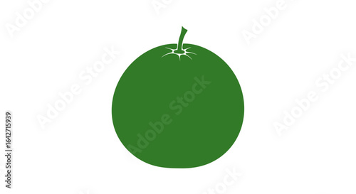 simple green apple icon perfect for health nature and food brands
