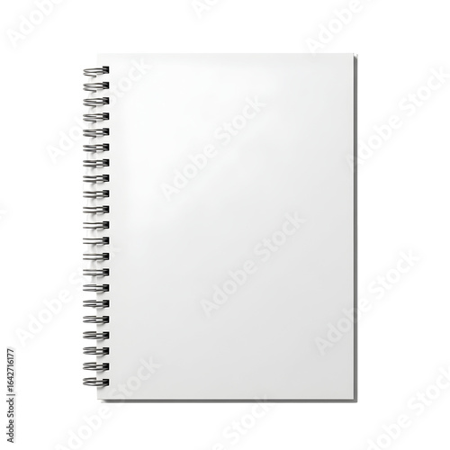Blank spiral notebook ready for creative ideas and important notes, perfect for journaling and planning