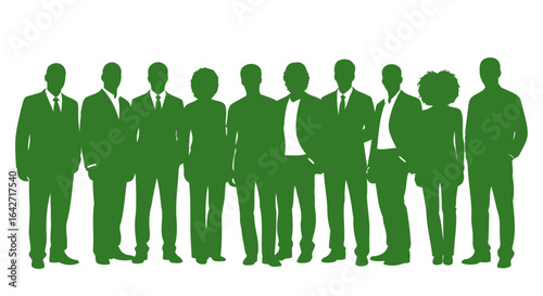 united team diverse professionals ready for business success