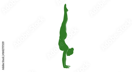 yoga handstand silhouette strength balance and serenity