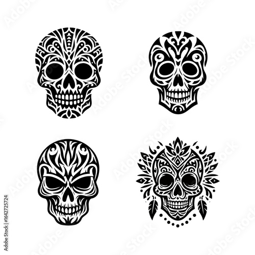 Sugar Skull Vector Collection, Day of the Dead Art
