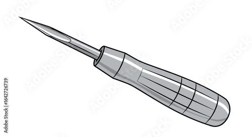 Sharp pointed awl tool for leatherworking and sewing projects