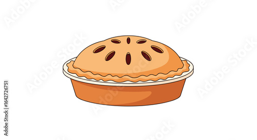 Delicious homemade baked apple pie with flaky golden crust and warm spices