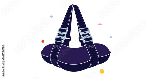 Durable navy blue duffle bag for gym and travel essentials