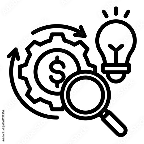 Business Model  Icon Element For Design