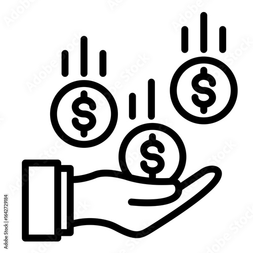 Revenue Streams  Icon Element For Design