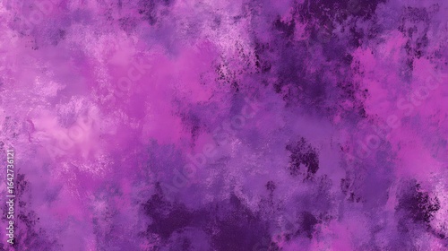 vivid purple grunge textured background with abstract artistic paint strokes and distressed concrete effect, modern wall surface design for creative projects, digital art, and decorative patterns.