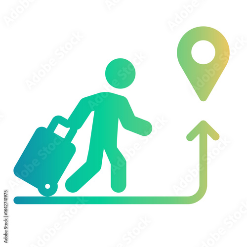 emigration Gradient icon