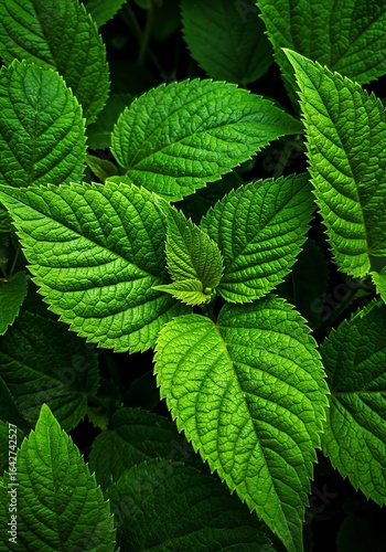 Bright Green Mint Leaves Fresh Natural Herbal Plant for Cooking and Tea