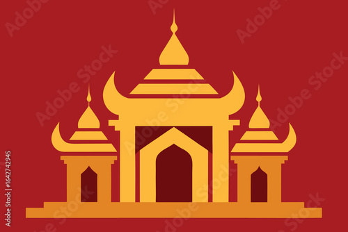 Wallpaper Mural The flag of Thailand displayed prominently on a red background. Torontodigital.ca